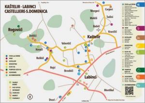 Kaštelir-Labinci: Tourist map